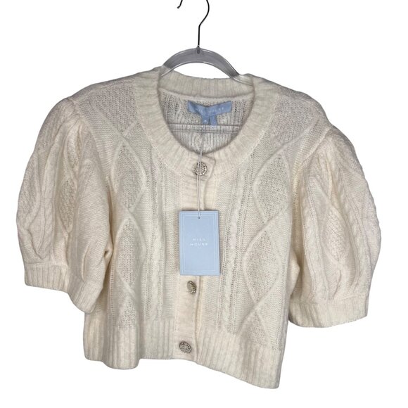 Tuckernuck Hill House Ollie Cardigan Sweater in Coconut Milk Size Medium NEW! - Picture 4 of 13